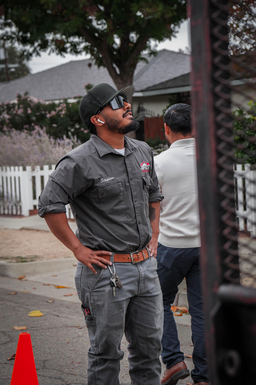 Apex technician on site