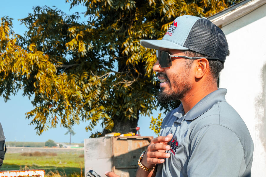 Apex technician portrait on the job